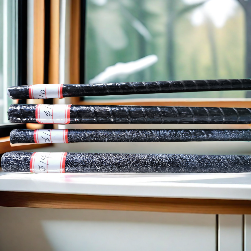 حديد التسليح الزجاجي المطلي بالرمل